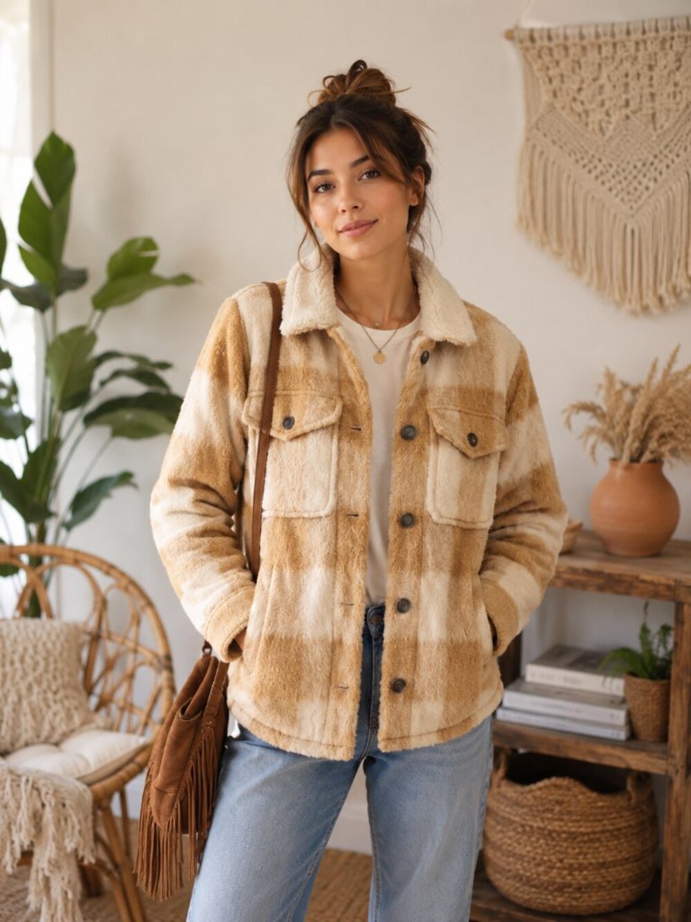 American Eagle Vintage Green Label Sherpa Lined Jacket | XS | Y2K Mountain Logo